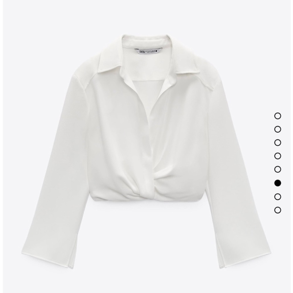 Zara Pleated Crop Top